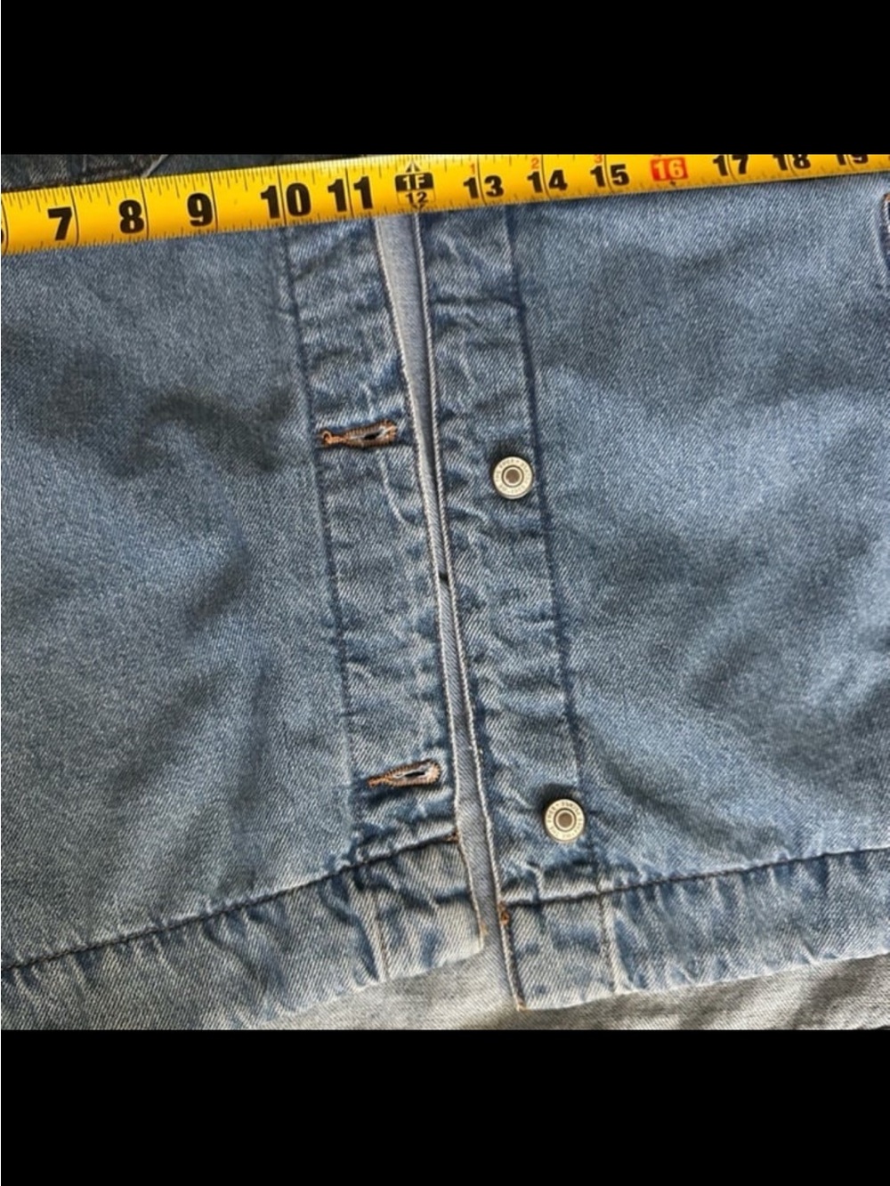 FREE PEOPLE Madison City Denim Jacket- Medium Blue - Picture 9 of 9